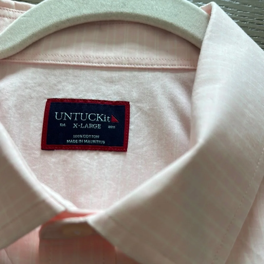 Men’s Light Pink UNTUCK Shirt - Picture 2 of 7